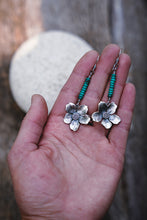 Load image into Gallery viewer, Apple Blossom Earrings -- Turquoise