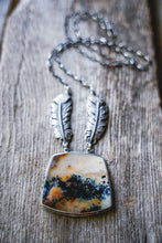 Load image into Gallery viewer, Hawk Eye Necklace -- Snake River Dendritic Agate