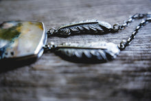 Load image into Gallery viewer, Hawk Eye Necklace -- Snake River Dendritic Agate