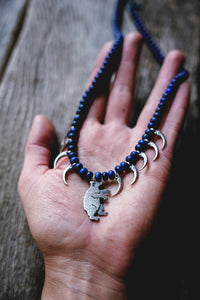 Ursa Necklace -- Lapis Lazuli Claws