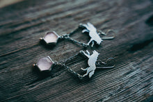 Load image into Gallery viewer, Alpha Earrings -- Rose Quartz
