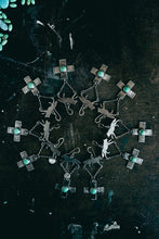 Load image into Gallery viewer, Alpha Earrings -- Turquoise Crosses