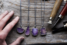 Load image into Gallery viewer, Stormy Necklaces -- Purple Salvia Chalcedony
