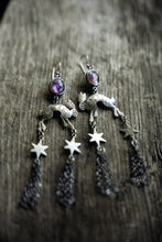 Load image into Gallery viewer, Jackrabbit and Dune Earrings -- Amethyst