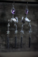 Load image into Gallery viewer, Jackrabbit and Dune Earrings -- Amethyst