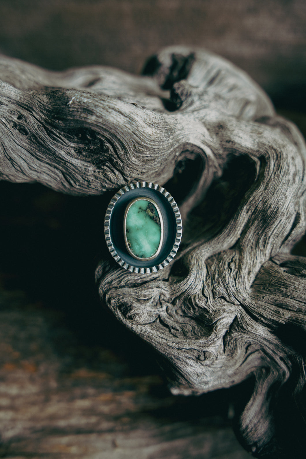 Strong Ring -- Variscite -- Size 5.5