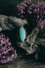 Load image into Gallery viewer, Apple Blossom Ring -- Kingman Turquoise -- Size 7.75