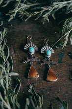 Load image into Gallery viewer, Jack Earrings -- Bruneau Jasper and Turquoise