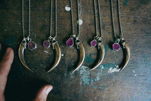 Load image into Gallery viewer, Scrappy Necklace -- Raw Ruby