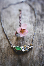 Load image into Gallery viewer, Apple Blossom Necklace -- Chalcedony