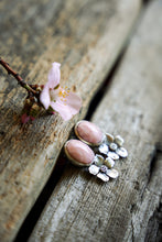 Load image into Gallery viewer, Apple Blossom Post Earrings -- Pink Opal