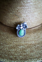 Load image into Gallery viewer, Apple Blossom Ring -- Size 6.75 Chrysoprase