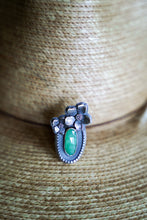 Load image into Gallery viewer, Apple Blossom Ring -- Size 7.5 Chrysoprase