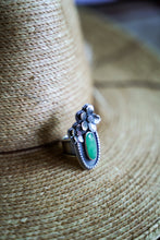 Load image into Gallery viewer, Apple Blossom Ring -- Size 7.5 Chrysoprase