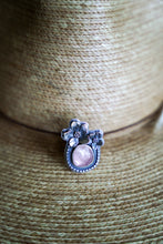 Load image into Gallery viewer, Apple Blossom Ring -- Size 6.75 Rose Quartz