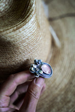 Load image into Gallery viewer, Apple Blossom Ring -- Size 6.75 Rose Quartz