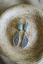 Load image into Gallery viewer, Glasswing Earrings -- Turquoise