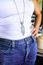 Load image into Gallery viewer, Glasswing Necklace -- Turquoise