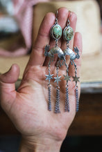 Load image into Gallery viewer, Jackrabbit and Dune Earrings -- Turquoise