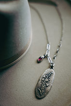 Load image into Gallery viewer, Fireweed Necklace -- Garnet