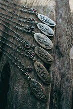 Load image into Gallery viewer, Fireweed Necklace -- Garnet
