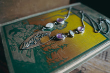 Load image into Gallery viewer, Fireweed Necklace -- Amethyst and Moonstone