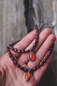 Summer Strands -- Carnelian and Ruby