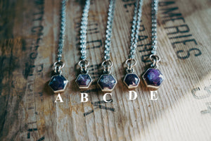 Borealis Necklace -- Sapphire