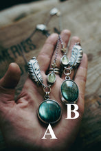 Load image into Gallery viewer, Ether Necklace -- Labradorite and Prehnite